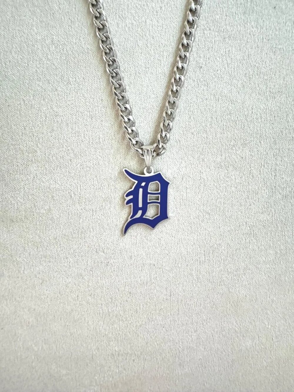 Detroit Tigers Necklace - 5mm Cuban Chain - 22" - Baseball - Fathers Day Gift